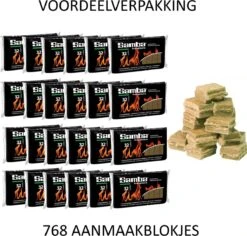Samba Aanmaakblokjes Bruin á 24 X 32 Stuks - Omdoos Is 768 Aanmaakblokjes -Woonwinkel 1200x1148 4