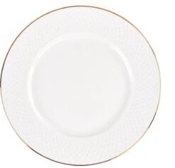 LeRijn® Serviesset Deventer 6 Persoons - 18 Delig - Licht Crème Wit Met Gouden Rand En Motief - Dinerborden - Soepborden - Dessertborden - Borden Servies - Bordenset -Woonwinkel 1200x1153 3