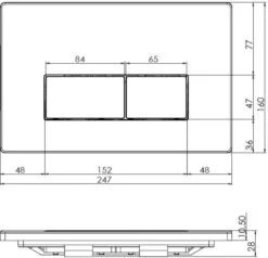 Konig - Bedieningspaneel - Toilet - Mat Zwart - Geberit UP320/UP720 -Woonwinkel 1200x1155 15