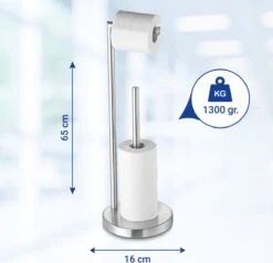 VDN Stainless Wc Rolhouder Staand - Toiletrolhouder En Reserverolhouder - RVS - Geschikt Voor 3+1 WC Papier Rollen - 2 In 1 10 VDN Stainless Wc Rolhouder Staand - Toiletrolhouder En Reserverolhouder - RVS - Geschikt Voor 3+1 WC Papier Rollen - 2 In 1 -Woonwinkel 1200x1158 9