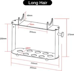 Houder Voor Dyson Airwrap (lange Versie) - Geschikt Voor 8 Accessoires - Passend Voor Dyson Airwrap Complete Long Multistyler - Zwart -Woonwinkel 1200x1159 4