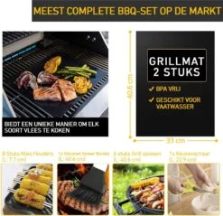 Saveur Royal® 35-delige Barbecue Gereedschapset In Roestvrij Staal - BBQ Grill Set Met Draagtas - Barbecuegerei-sets - Barbecue Accessoires Gereedschap - 35-delig -Woonwinkel 1200x1162 15