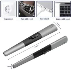 Allkinds Lange Elektrische Plasma Aansteker - USB Oplaadbaar - Vlamloze Elektrische Aansteker Voor Keuken, Kaars, BBQ Of Openhaard - Zwart - In- En Outdoor - Chique Design 11 Allkinds Lange Elektrische Plasma Aansteker - USB Oplaadbaar - Vlamloze Elektrische Aansteker Voor Keuken, Kaars, BBQ Of Openhaard - Zwart - In- En Outdoor - Chique Design -Woonwinkel 1200x1162 7