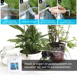 Automatisch Bewateringssysteem Voor Kamerplanten Met Pomp – Waterdruppelaar – Watergeefsysteem– Planten Watergever -Woonwinkel 1200x1163