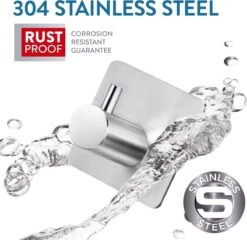 Tatkraft George Heavy Duty Zelfklevende Wandhaakjes - RVS Handdoekhouder Haak - Muur Ophang Zelfklevend Muurhaak Ophanghaakjes - Handdoekklem Keuken Ophanghaak Zonder Boren - Wand Theedoek / Handdoek Houder - Universeel Gebruik - Set Van 4 Stuks 16 Tatkraft George Heavy Duty Zelfklevende Wandhaakjes - RVS Handdoekhouder Haak - Muur Ophang Zelfklevend Muurhaak Ophanghaakjes - Handdoekklem Keuken Ophanghaak Zonder Boren - Wand Theedoek / Handdoek Houder - Universeel Gebruik - Set Van 4 Stuks -Woonwinkel 1200x1164 9