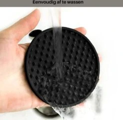 Castagnola Siliconen Onderzetters Met Houder – Onderzetters Voor Glazen – Onderzetters Design – Onderzettersset – Drink Onderzetters – Hoogwaardige Siliconen – Set Van 14 – Blauw -Woonwinkel 1200x1167 5