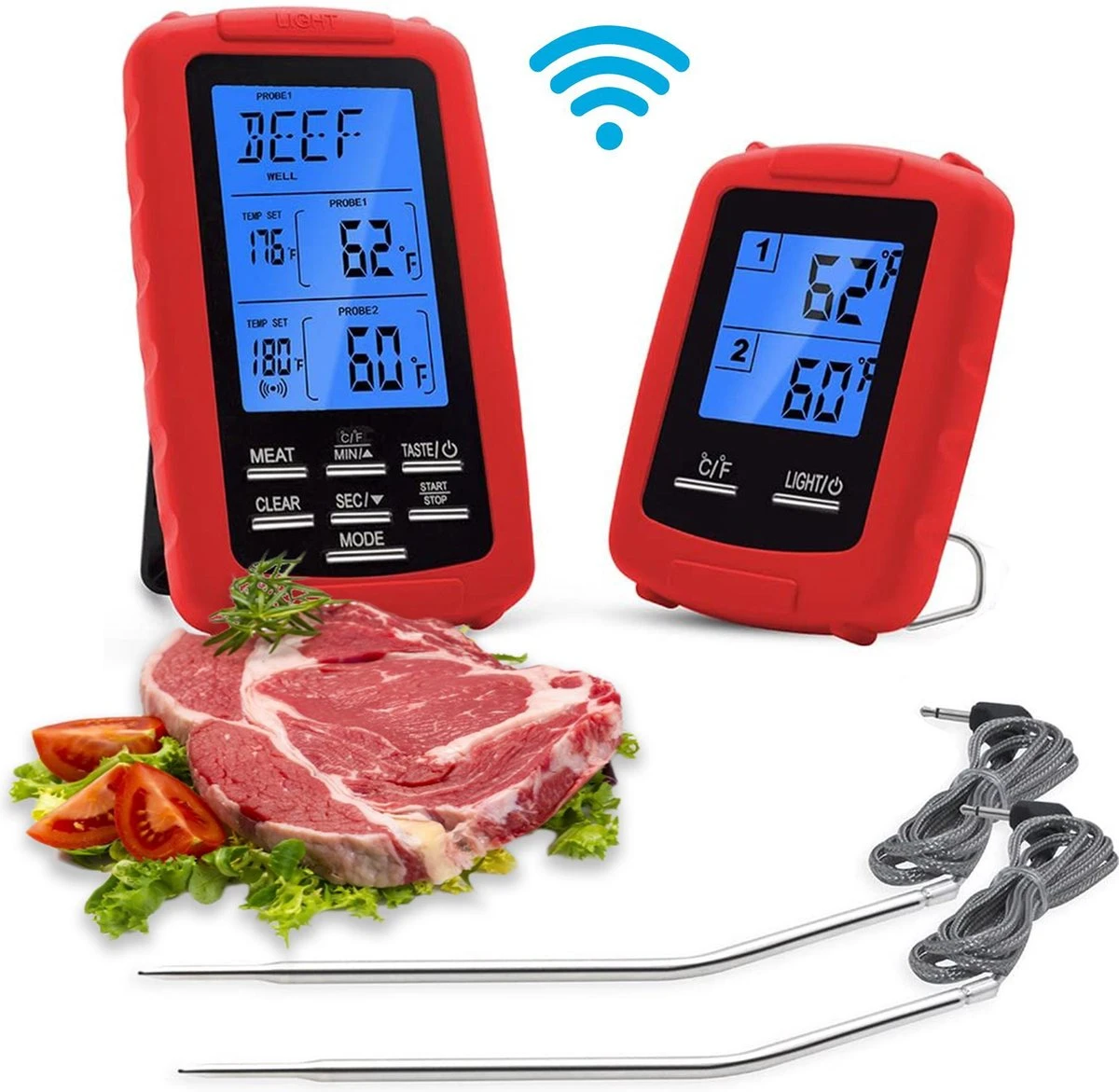 Mancor Vleesthermometer Digitaal BBQ Accesoires Thermometer Oventhermometer 3 Mancor Vleesthermometer Digitaal BBQ Accesoires Thermometer Oventhermometer
