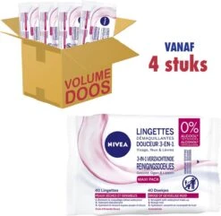 Nivea 3 In 1 Verzachtende Reinigingsdoekjes - Droge En Gevoelige Huid - Zonder Alcohol - 4 X 40 Stuks -Woonwinkel 1200x1171 13