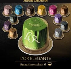 L'OR Lungo Elegante Koffiecups - Intensiteit 6/12 - 10 X 20 Capsules -Woonwinkel 1200x1173 10