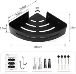 Sens Design Doucherekjes Set Van 3 - Doucherek Zonder Boren - Zwart 23 Sens Design Doucherekjes Set Van 3 - Doucherek Zonder Boren - Zwart -Woonwinkel 1200x1182 8