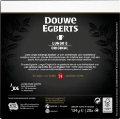 Douwe Egberts Lungo Original Koffiecups - Intensiteit 6/12 - 10 X 20 Capsules 13 Douwe Egberts Lungo Original Koffiecups - Intensiteit 6/12 - 10 X 20 Capsules -Woonwinkel 1200x1184 12