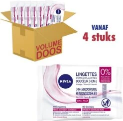 Nivea 3 In 1 Verzachtende Reinigingsdoekjes - Droge En Gevoelige Huid - Zonder Alcohol - 4 X 40 Stuks -Woonwinkel 1200x1184 17