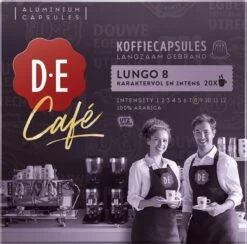 Douwe Egberts D.E Café Lungo Koffiecups - Intesiteit 8/12 - 10 X 20 Capsules -Woonwinkel 1200x1185 5