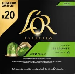 L'OR Lungo Elegante Koffiecups - Intensiteit 6/12 - 10 X 20 Capsules -Woonwinkel 1200x1187 11