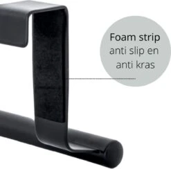 Handdoekstang VALI - 23cm - ZWART (keukenrekje - Handdoekhouder - Handdoekstang - Kastdeur Handdoekrek - Keukenkast Deur Handdoek/Vaatdoek Houder - Deurhanger - Deurhaak Keuken) -Woonwinkel 1200x1187 13