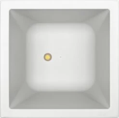 Elho Vivo Matt Finish Vierkant Wielen 40 - Grote Plantenbak Voor Binnen & Buiten - Gemaakt Van Gereycled Plastic - L 39 X W 39 X H 41 Cm - Wit -Woonwinkel 1200x1187 4