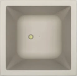 Elho Vivo Structure Finish Vierkant 40 - Plantenbak Voor Binnen & Buiten - Ø 39 X H 41 - Grijs/Warm Grijs -Woonwinkel 1200x1188 2