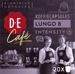 Douwe Egberts D.E Café Lungo Koffiecups - Intesiteit 8/12 - 10 X 20 Capsules -Woonwinkel 1200x1189 8