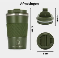 Castagnola Design RVS Koffiebeker To Go - Groen - 380ml - Thermosbeker - Theebeker 17 Castagnola Design RVS Koffiebeker To Go - Groen - 380ml - Thermosbeker - Theebeker -Woonwinkel 1200x1191 23