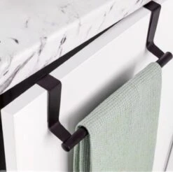 Handdoekstang VALI - 23cm - ZWART (keukenrekje - Handdoekhouder - Handdoekstang - Kastdeur Handdoekrek - Keukenkast Deur Handdoek/Vaatdoek Houder - Deurhanger - Deurhaak Keuken) -Woonwinkel 1200x1193 8