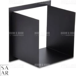 SAAR -Inbouw Toilet Reserve Rolhouder RVS - Met - MAT ZWART - Inzetstuk , (uitneembaar) -72 X 20 X 13 Cm - Inbouwdiepte 12 Cm -Woonwinkel 1200x1195 18