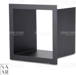 SAAR -Inbouw Toilet Reserve Rolhouder RVS - Met - MAT ZWART - Inzetstuk , (uitneembaar) -72 X 20 X 13 Cm - Inbouwdiepte 12 Cm -Woonwinkel 1200x1195 19