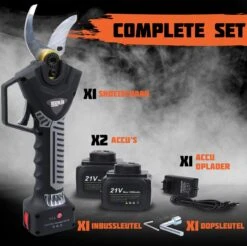 Reichlër® Elektrische Snoeischaar - 40 Mm Snijdiameter - 2x Accu - Anti-cut Functie - Heggenschaar - Takkenschaar - Zwart 14 Reichlër® Elektrische Snoeischaar - 40 Mm Snijdiameter - 2x Accu - Anti-cut Functie - Heggenschaar - Takkenschaar - Zwart -Woonwinkel 1200x1195 2