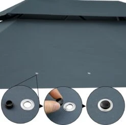 Casaria Paviljoen Topas 3x4m - UV-bescherming 50+ - Antraciet 22 Casaria Paviljoen Topas 3x4m - UV-bescherming 50+ - Antraciet -Woonwinkel 1200x1195 3