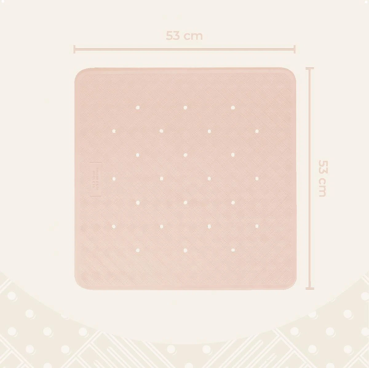 Douchemat Antislip Zalmkleur - 53 X 53 Cm - Antislipmat Douche - Badmat 7 Douchemat Antislip Zalmkleur - 53 X 53 Cm - Antislipmat Douche - Badmat - Afbeelding 5