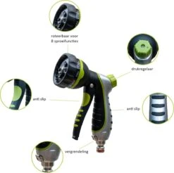 G-Flex Flexibele Tuinslang - Waterslang - 8 Verschillende Sproeistanden - Inclusief Opbergtas/splitter/Koppelstuk/Houder/Rubbers - 30 Meter -Woonwinkel 1200x1197 6
