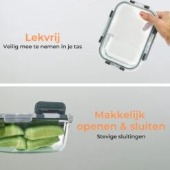 Formilo Meal Prep Bakjes - Lekvrije Vershoudbakjes - Diepvriesbakjes - Luchtdicht - BPA Vrij - Glas - 10 Stuks -Woonwinkel 1200x1199