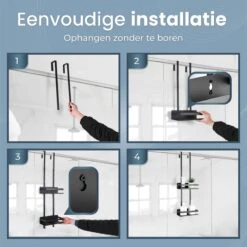 Rohzzi Doucherek Zonder Boren - 30 Dagen Uitproberen - Doucherek Hangend - Badkamer Accessoires - RVS - 2 Laags -Woonwinkel 1200x1199 35