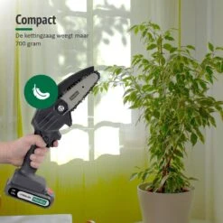 Mardin Mini Kettingzaag - Snoeizaag - Kettingzaag - Kettingzaag Electrisch Met 2 Accu - Inclusief Koffer - 1 Extra Accu - Zwart -Woonwinkel 1200x1199 5