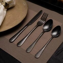 OEC Kitchen Bestekset 36-delig - Zwart - 6 Persoons - Steakmessen - Messen - Vorken - Lepels - RVS -Woonwinkel 1200x1200 1068