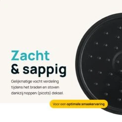 MOA Gietijzeren Braadpan - Inhoud 4,75 Liter - 26CM - Rond - Alle Warmtebronnen - Ook Voor Inductie - Gewicht 5,8 Kg - Bordeaux Rood - MC26BR -Woonwinkel 1200x1200 1077