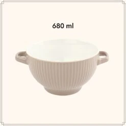 OTIX Soepkommen - Set Van 6 - Met Oor - Stapelbaar - Aardewerk - 680 Ml - 6 Kleuren -Woonwinkel 1200x1200 1106