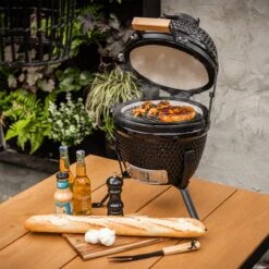 BluMill Kamado BBQ Egg - Kamado 13 Inch - Incl. Vlees Thermometer - Houtskoolbarbecues - Zwart - Ø 27cm -Woonwinkel 1200x1200 1138