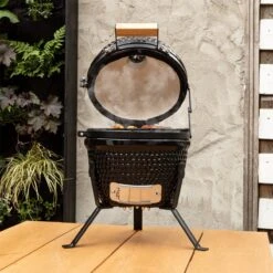 BluMill Kamado BBQ Egg - Kamado 13 Inch - Incl. Vlees Thermometer - Houtskoolbarbecues - Zwart - Ø 27cm -Woonwinkel 1200x1200 1139
