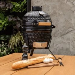 BluMill Kamado BBQ Egg - Kamado 13 Inch - Incl. Vlees Thermometer - Houtskoolbarbecues - Zwart - Ø 27cm -Woonwinkel 1200x1200 1144