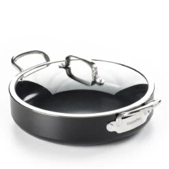 GreenPan Barcelona Infinity Pro Hapjespan Met Deksel 30cm - Zwart - Inductie - PFAS-vrij -Woonwinkel 1200x1200 1163