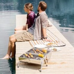 BBQ Collection Houtskoolbarbecue - Cilinder - Chroom -Woonwinkel 1200x1200 1247