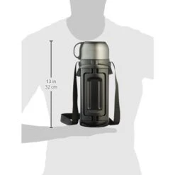 Lock&Lock Thermoskan - Isoleerkan - Thee En Koffie - Lekvrij - 1,5 Liter - RVS - Inklapbaar Handvat - Zwart -Woonwinkel 1200x1200 1255