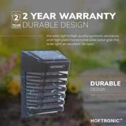 4x HOFTRONIC Dono - Solar Wandlamp Buiten - IP65 Waterdicht - Wintersolar Technologie Monokristal Zonnepaneel - 3000K Warm Wit (sfeervol) - Solar Tuinverlichting Zonne Energie -Woonwinkel 1200x1200 126