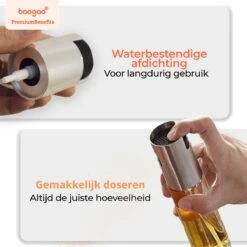 BooGoo® - RVS Olijfolie Sprayer Extreme Deluxe - Olijfolie Fles Verstuiver Voor Keuken - Oliespray - Oliefles - BBQ Accesoires - Olie Pomp Bakspray - Cooking Spray 21 BooGoo® - RVS Olijfolie Sprayer Extreme Deluxe - Olijfolie Fles Verstuiver Voor Keuken - Oliespray - Oliefles - BBQ Accesoires - Olie Pomp Bakspray - Cooking Spray -Woonwinkel 1200x1200 1265