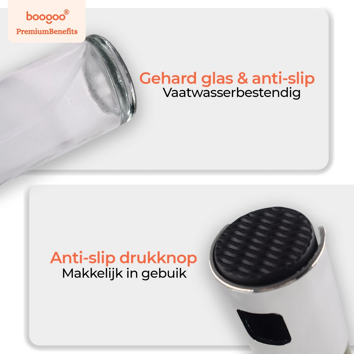 BooGoo® - RVS Olijfolie Sprayer Extreme Deluxe - Olijfolie Fles Verstuiver Voor Keuken - Oliespray - Oliefles - BBQ Accesoires - Olie Pomp Bakspray - Cooking Spray 10 BooGoo® - RVS Olijfolie Sprayer Extreme Deluxe - Olijfolie Fles Verstuiver Voor Keuken - Oliespray - Oliefles - BBQ Accesoires - Olie Pomp Bakspray - Cooking Spray - Afbeelding 8