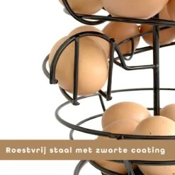 Eiermand – Eierrek – Eierhouder – Eieren – Zwart - Pasen - Tot 40 Eieren - BAULK® -Woonwinkel 1200x1200 1278