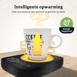 Shutterlight Verwarmde Onderzetter – Tot 85°C – 9 Standen – Timer – Warmhoudplaat Voor Mok Thee & Koffie – Mug Heating Plate – Cup Warmer -Woonwinkel 1200x1200 1327