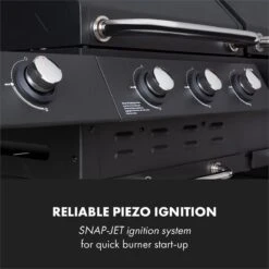 Klarstein Kingsville Double Barbecue - Houtskool- En Gasbarbecue - Smoker BBQ - Inclusief Deksels En Thermometer - Met 2 Roosters - Zwart -Woonwinkel 1200x1200 1333