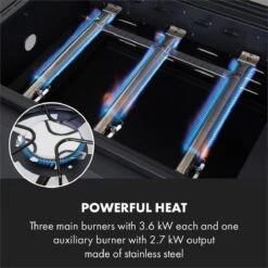 Klarstein Kingsville Double Barbecue - Houtskool- En Gasbarbecue - Smoker BBQ - Inclusief Deksels En Thermometer - Met 2 Roosters - Zwart -Woonwinkel 1200x1200 1337