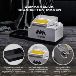 Lopup® Elektrische Sigarettenmaker - Sigarettenmakers - Sigaretten Maker Electrisch - Hulzenstopper - Sigaretten - Exclusieve NL Handleiding - Zilver -Woonwinkel 1200x1200 1379
